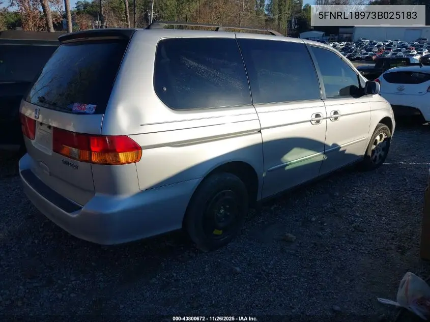 5FNRL18973B025183 2003 Honda Odyssey Ex-L