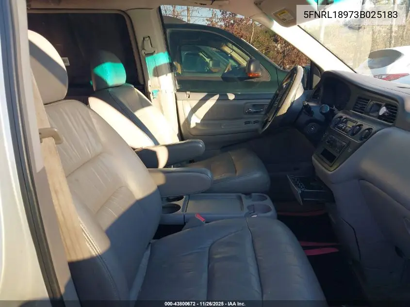 5FNRL18973B025183 2003 Honda Odyssey Ex-L