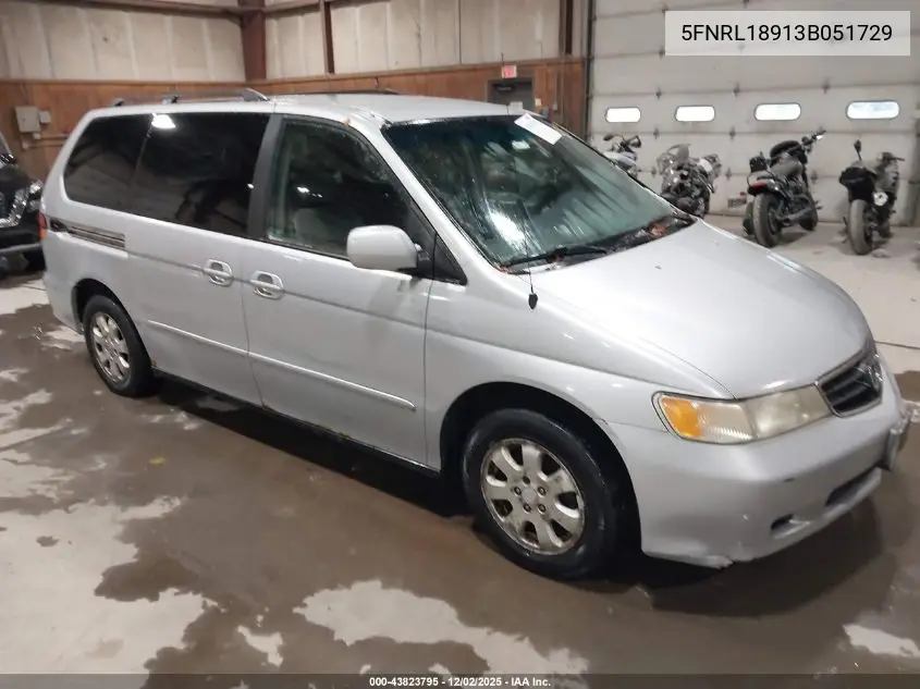 5FNRL18913B051729 2003 Honda Odyssey Ex-L