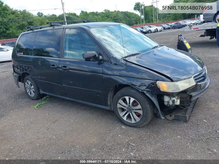 2004 Honda Odyssey Ex-L VIN: 5FNRL18054B076958 Lot: 39844171