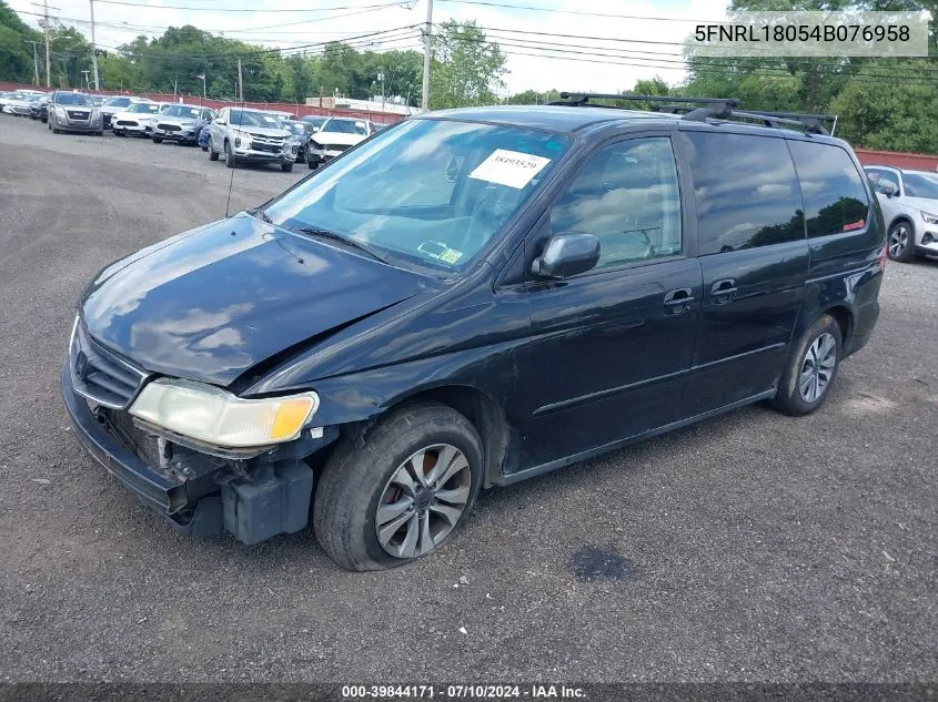 2004 Honda Odyssey Ex-L VIN: 5FNRL18054B076958 Lot: 39844171