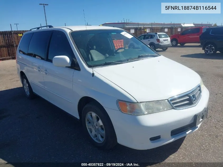 5FNRL18874B116544 2004 Honda Odyssey Ex