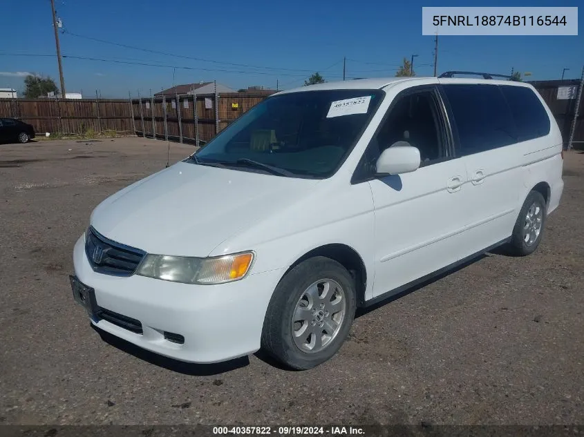 5FNRL18874B116544 2004 Honda Odyssey Ex