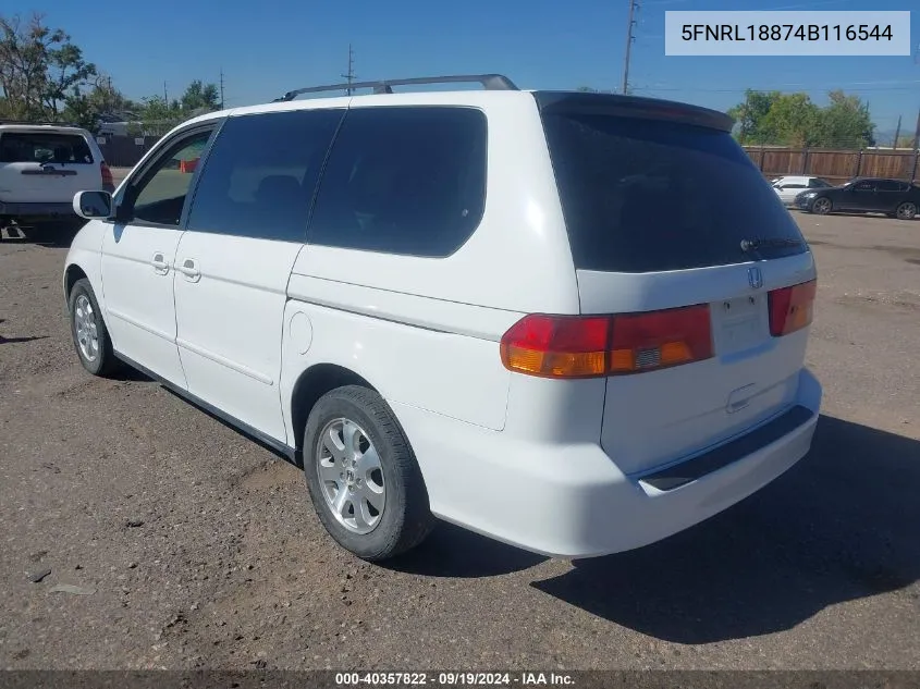 5FNRL18874B116544 2004 Honda Odyssey Ex