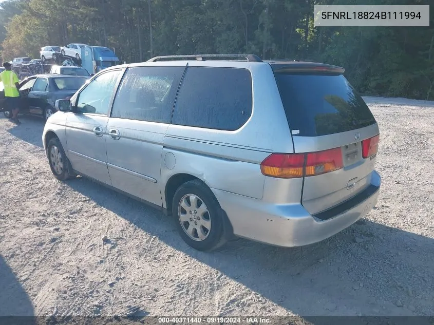 5FNRL18824B111994 2004 Honda Odyssey Ex