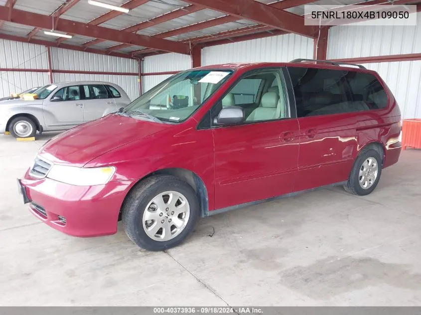 2004 Honda Odyssey Ex-L VIN: 5FNRL180X4B109050 Lot: 40373936