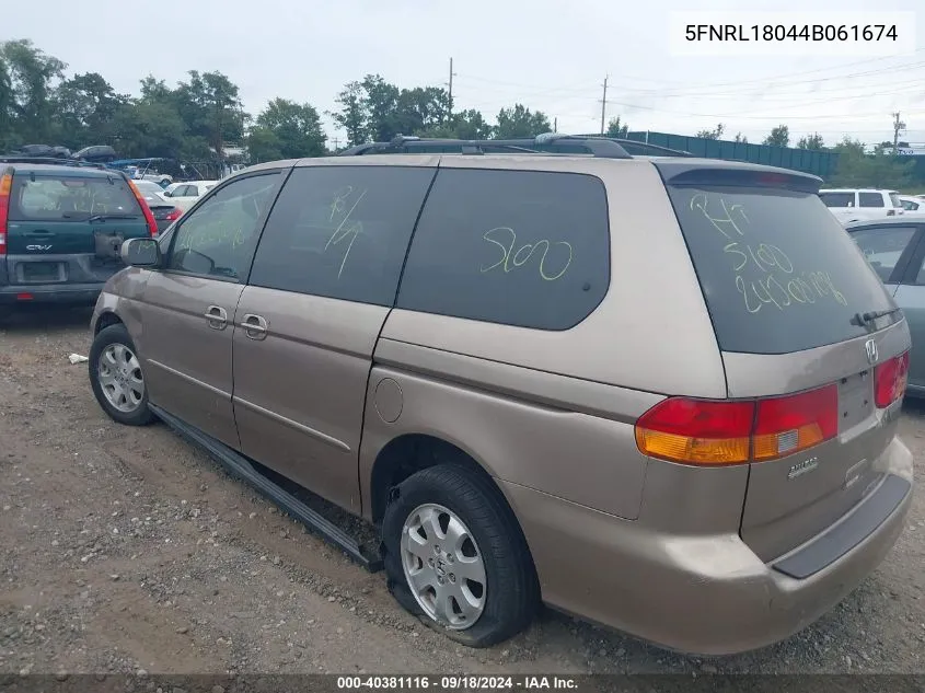 5FNRL18044B061674 2004 Honda Odyssey Ex-L