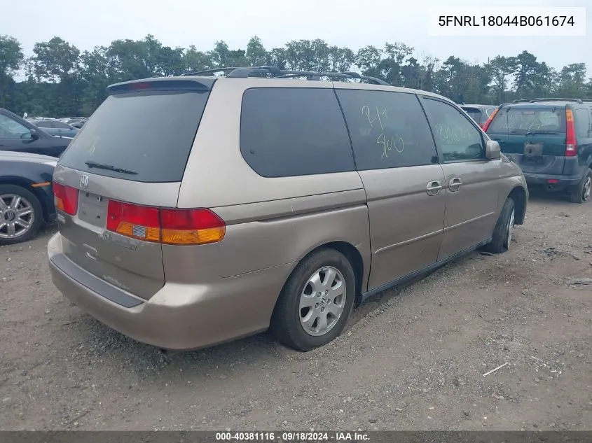 5FNRL18044B061674 2004 Honda Odyssey Ex-L