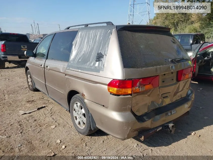 5FNRL18994B014090 2004 Honda Odyssey Ex-L