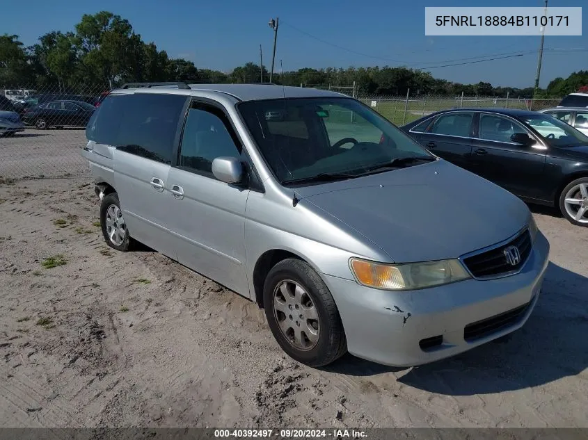 5FNRL18884B110171 2004 Honda Odyssey Ex