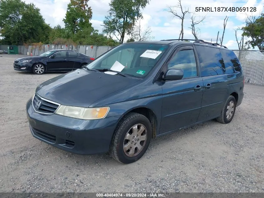 2004 Honda Odyssey Ex-L VIN: 5FNRL187X4B069128 Lot: 40404974