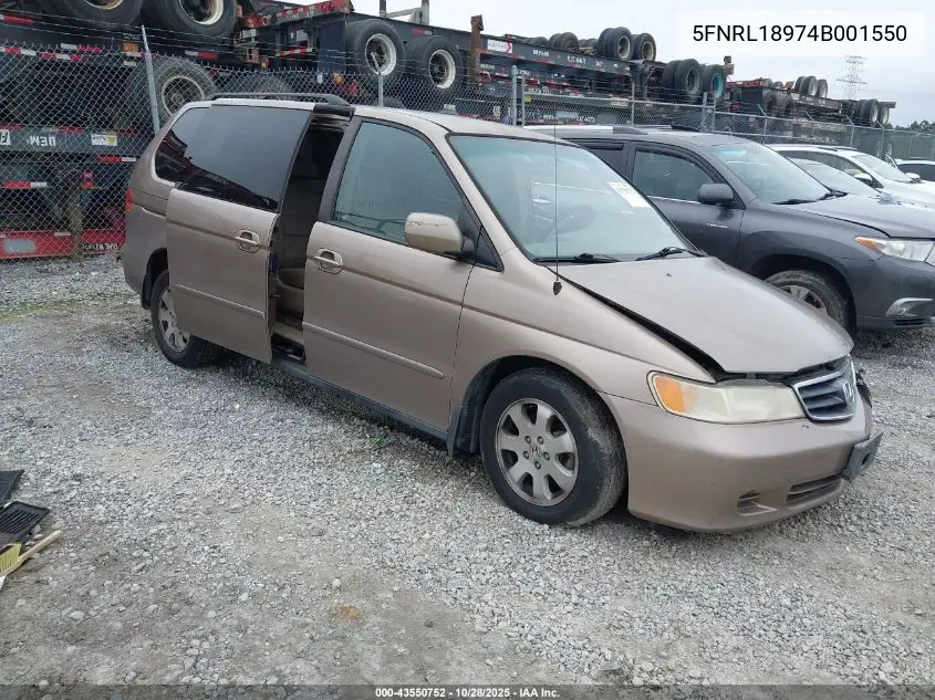 5FNRL18974B001550 2004 Honda Odyssey Ex-L