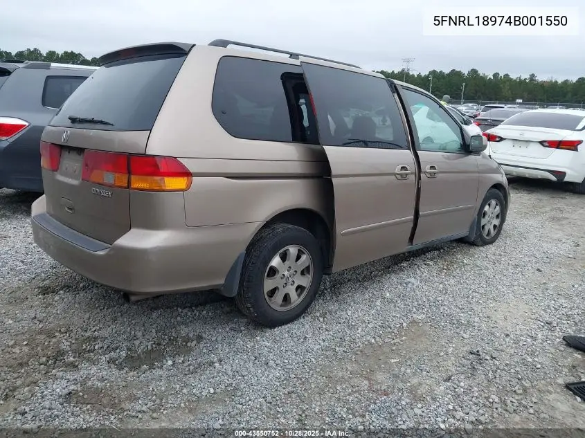 5FNRL18974B001550 2004 Honda Odyssey Ex-L