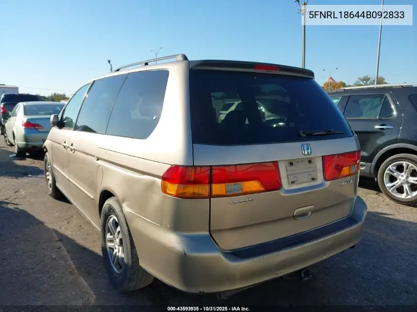 5FNRL18644B092833 2004 Honda Odyssey Ex