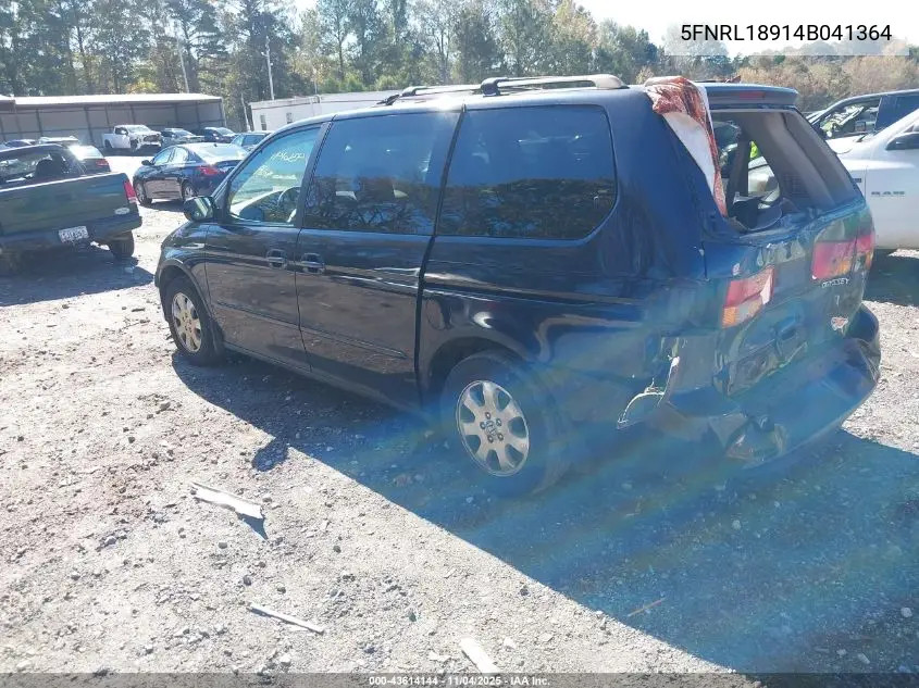 5FNRL18914B041364 2004 Honda Odyssey Ex-L