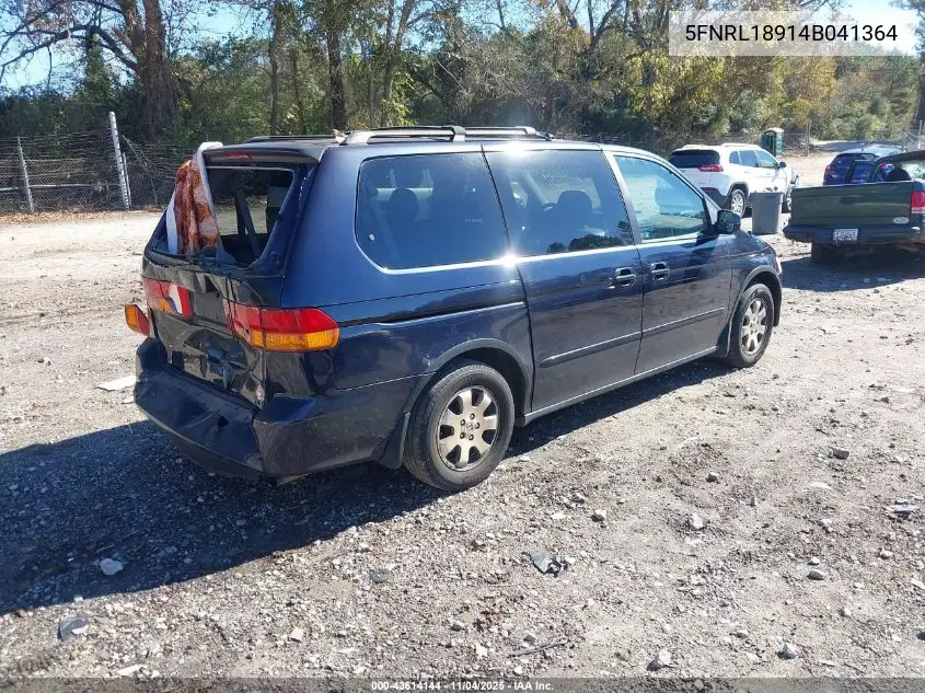 5FNRL18914B041364 2004 Honda Odyssey Ex-L