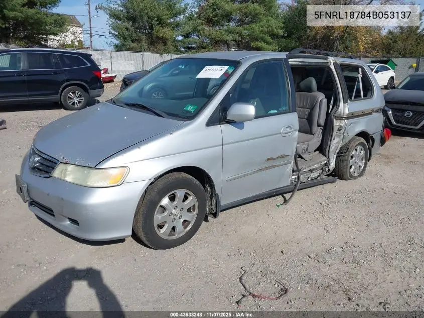 5FNRL18784B053137 2004 Honda Odyssey Ex-L