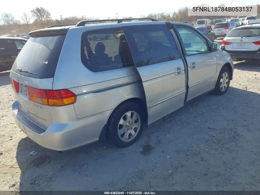 5FNRL18784B053137 2004 Honda Odyssey Ex-L