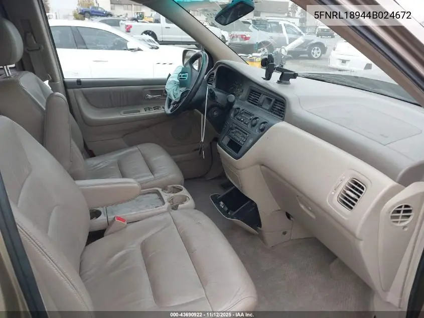5FNRL18944B024672 2004 Honda Odyssey Ex-L