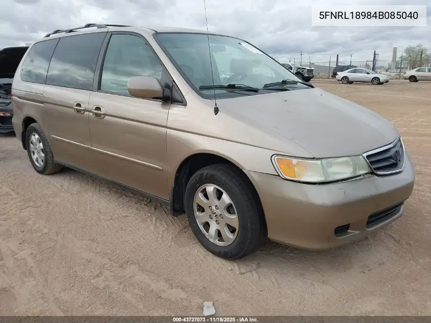 5FNRL18984B085040 2004 Honda Odyssey Ex-L