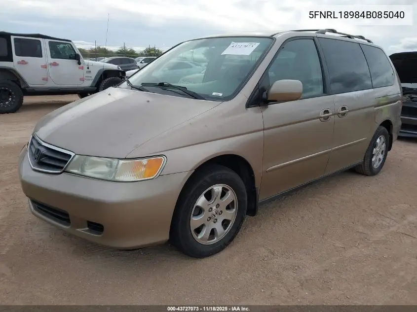 5FNRL18984B085040 2004 Honda Odyssey Ex-L