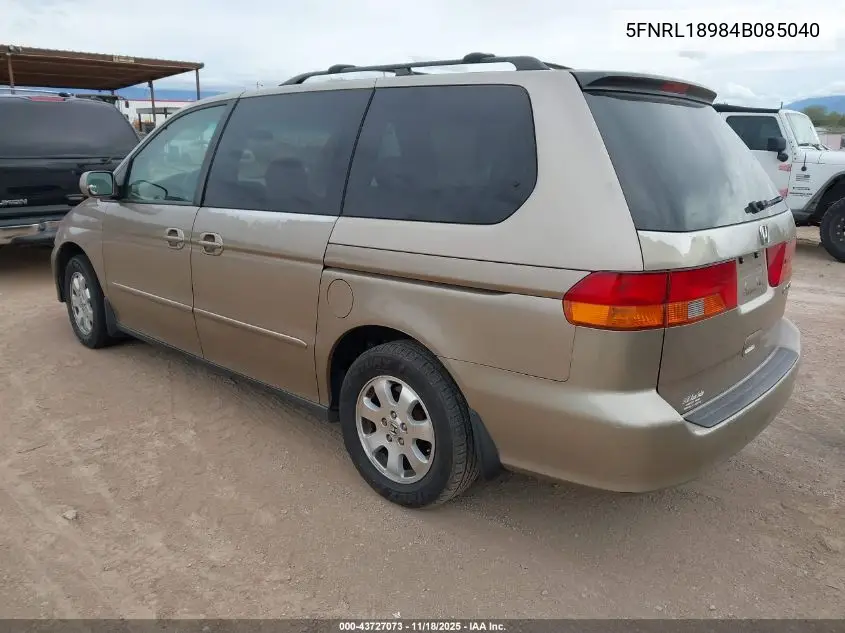 5FNRL18984B085040 2004 Honda Odyssey Ex-L
