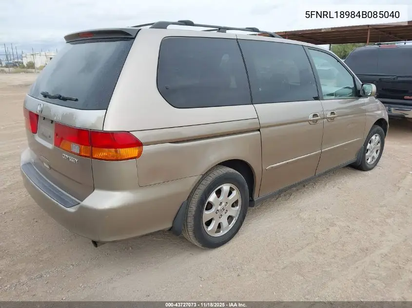 5FNRL18984B085040 2004 Honda Odyssey Ex-L