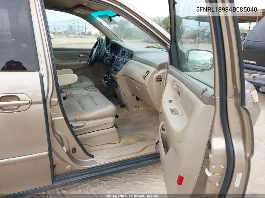 5FNRL18984B085040 2004 Honda Odyssey Ex-L