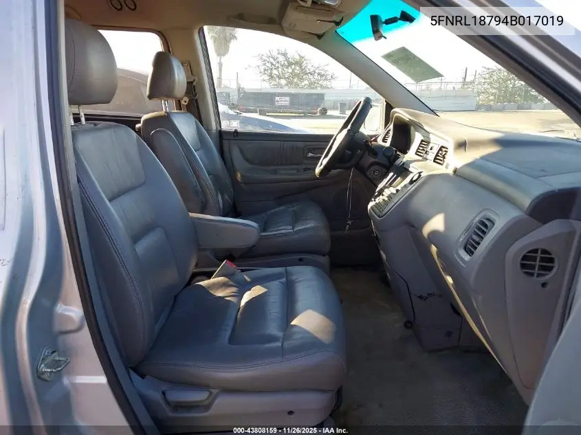 5FNRL18794B017019 2004 Honda Odyssey Ex-L