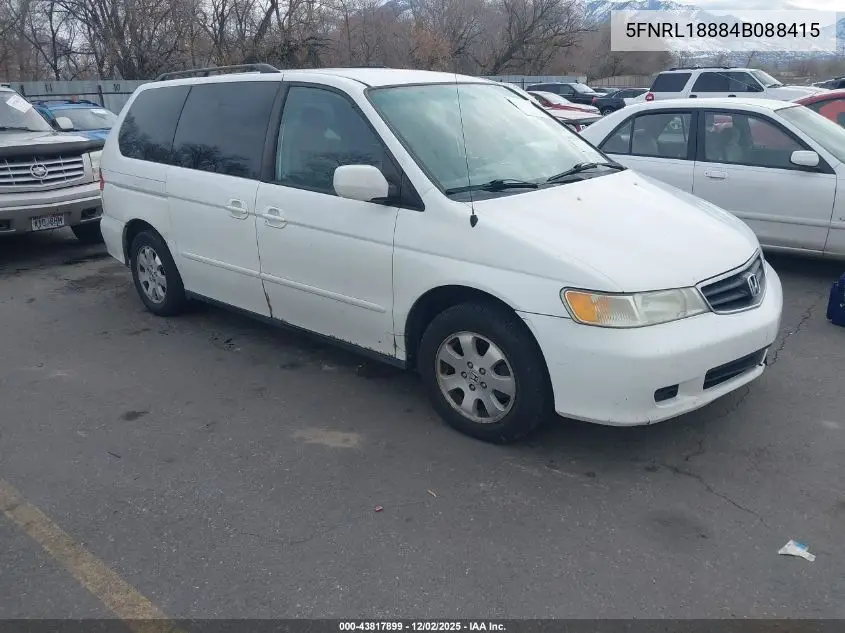 5FNRL18884B088415 2004 Honda Odyssey Ex