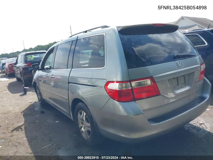 5FNRL38425B054898 2005 Honda Odyssey Ex