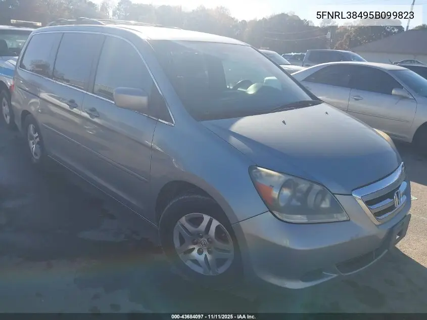 5FNRL38495B099823 2005 Honda Odyssey Ex