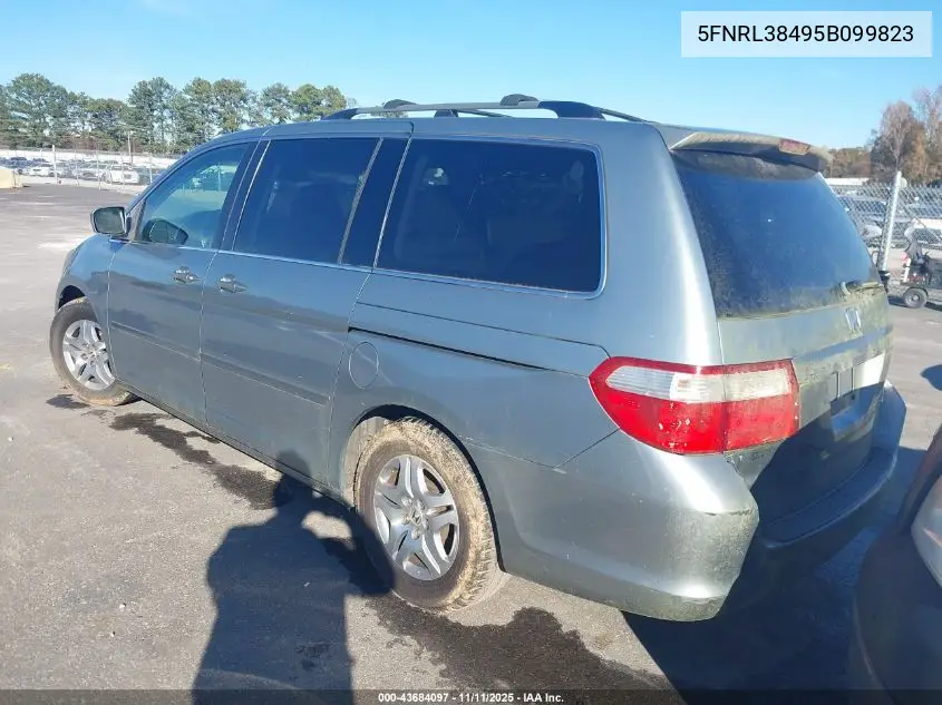 5FNRL38495B099823 2005 Honda Odyssey Ex