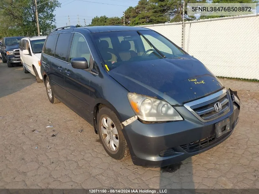 5FNRL38476B508872 2006 Honda Odyssey Ex