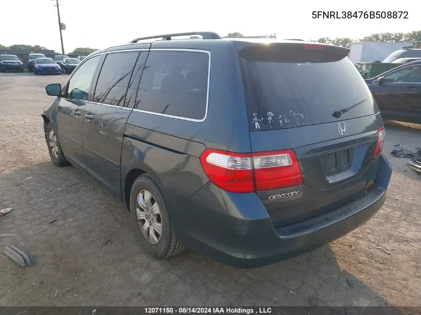 5FNRL38476B508872 2006 Honda Odyssey Ex