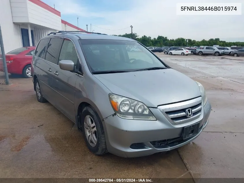 5FNRL38446B015974 2006 Honda Odyssey Ex