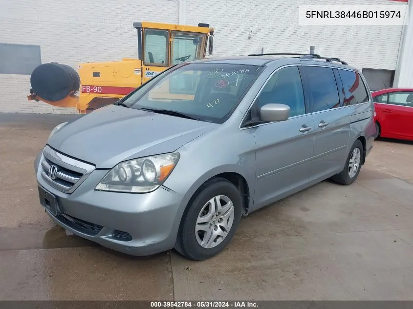 5FNRL38446B015974 2006 Honda Odyssey Ex