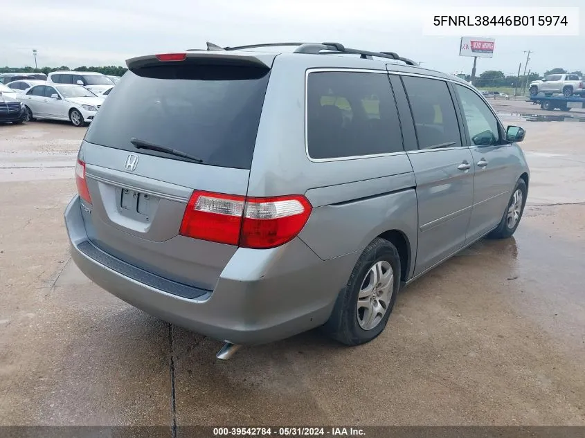 5FNRL38446B015974 2006 Honda Odyssey Ex