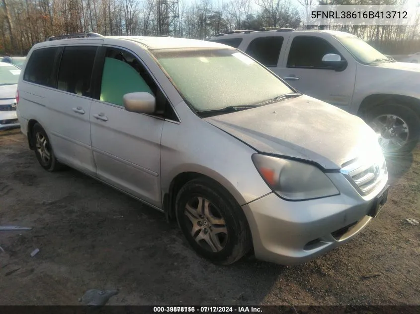 5FNRL38616B413712 2006 Honda Odyssey Ex-L