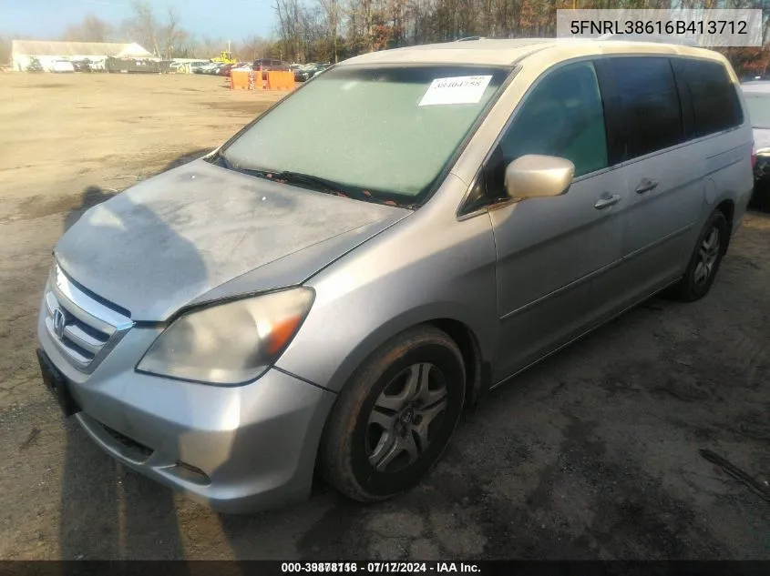 5FNRL38616B413712 2006 Honda Odyssey Ex-L