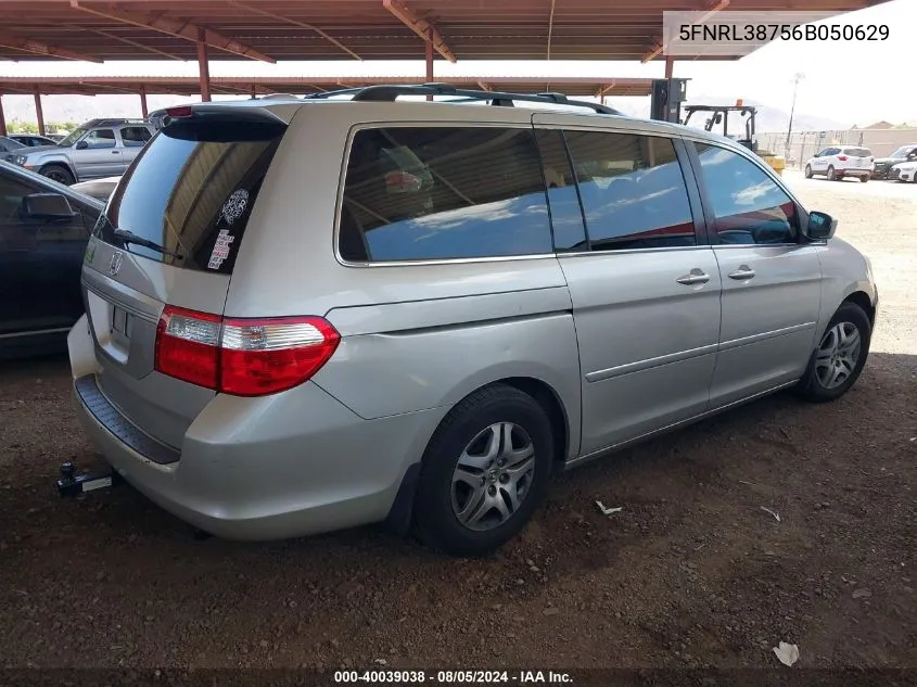 5FNRL38756B050629 2006 Honda Odyssey Ex-L