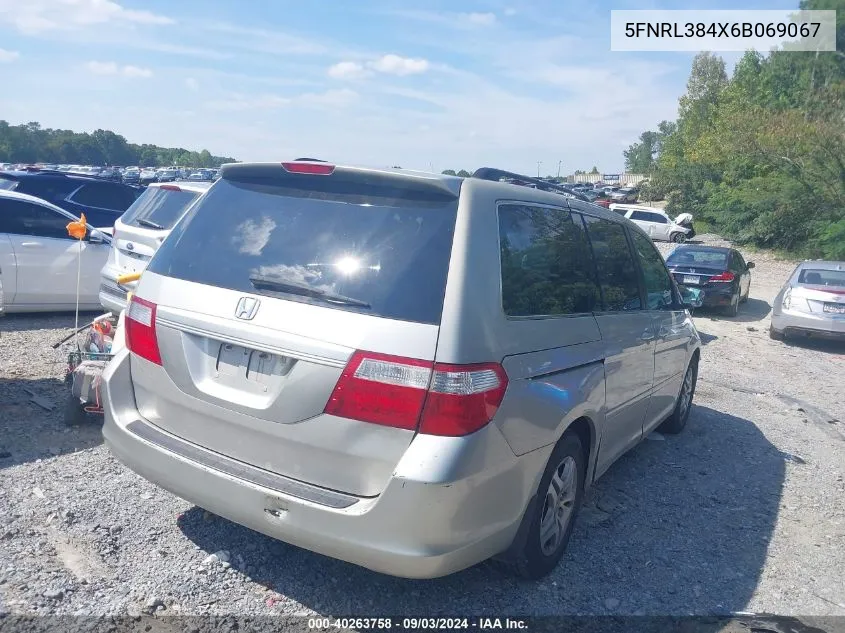 5FNRL384X6B069067 2006 Honda Odyssey Ex