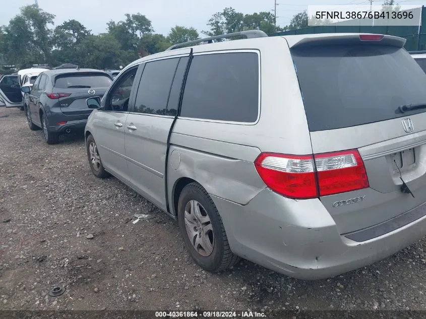 2006 Honda Odyssey Exl VIN: 5FNRL38676B413696 Lot: 40361864