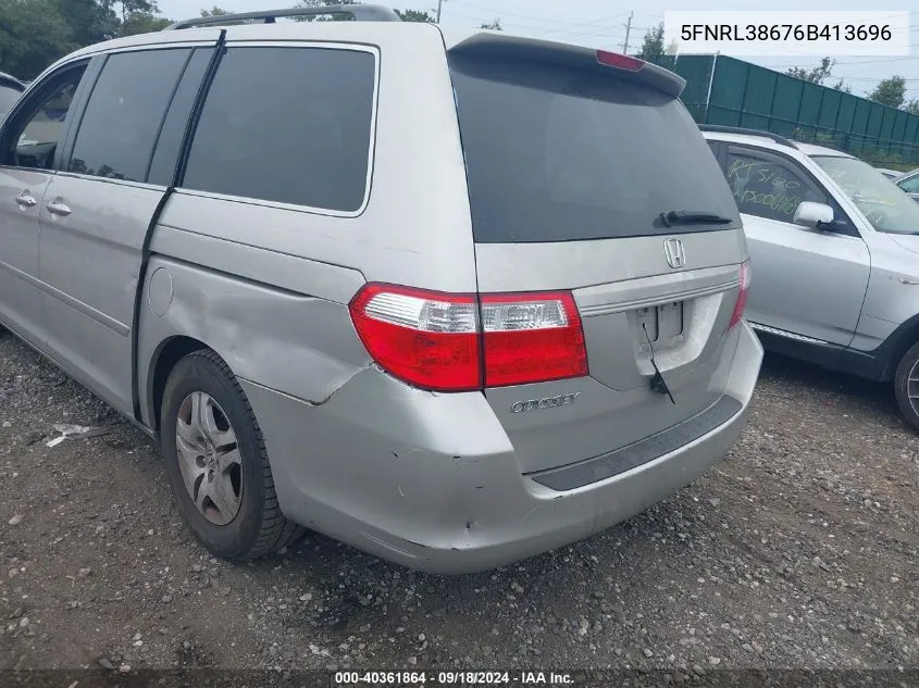 5FNRL38676B413696 2006 Honda Odyssey Exl