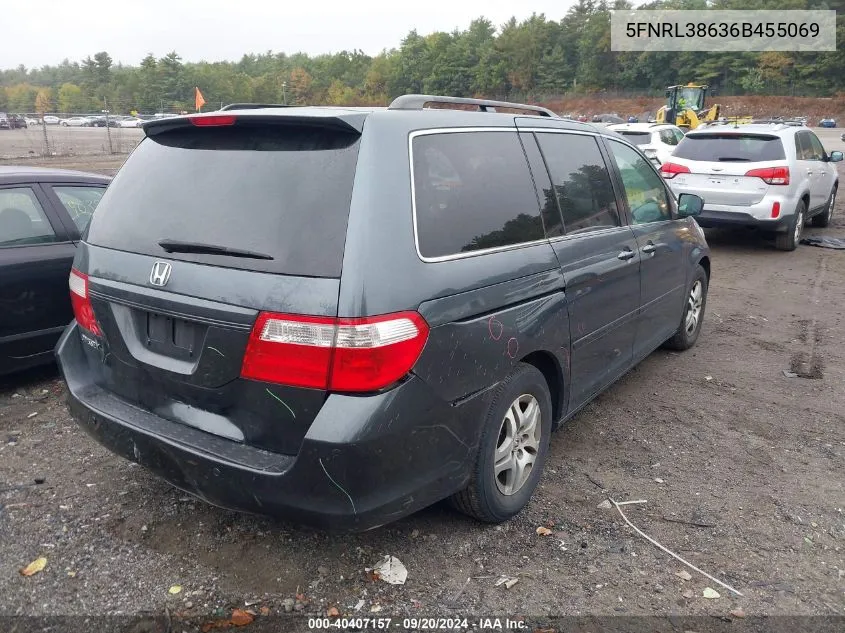 2006 Honda Odyssey Ex-L VIN: 5FNRL38636B455069 Lot: 40407157