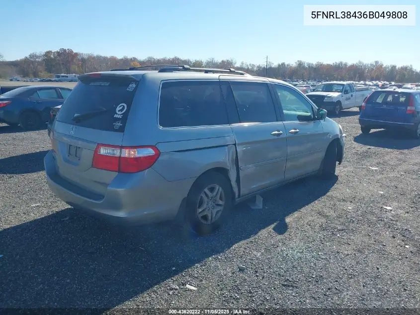 5FNRL38436B049808 2006 Honda Odyssey Ex