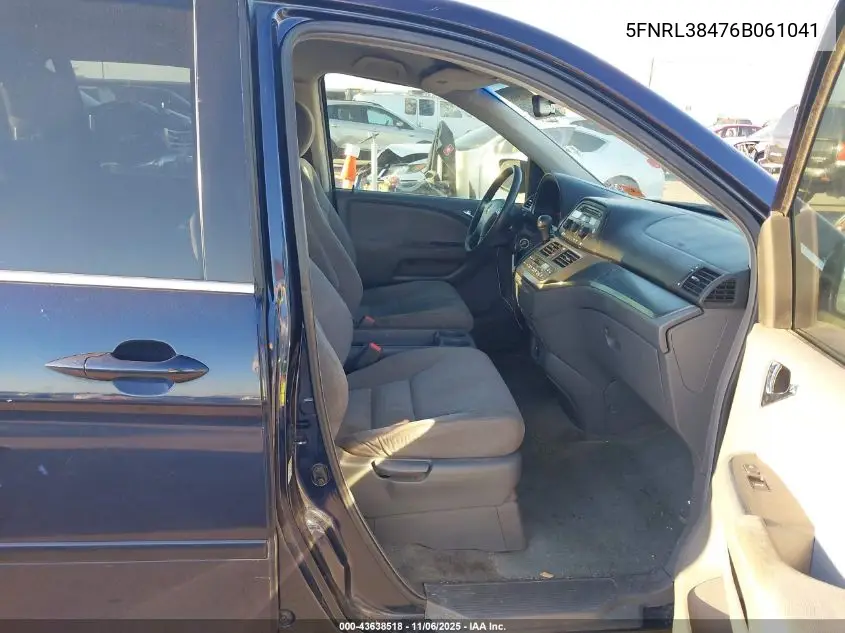 5FNRL38476B061041 2006 Honda Odyssey Ex