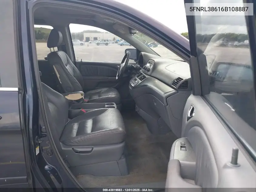 5FNRL38616B108887 2006 Honda Odyssey Ex-L