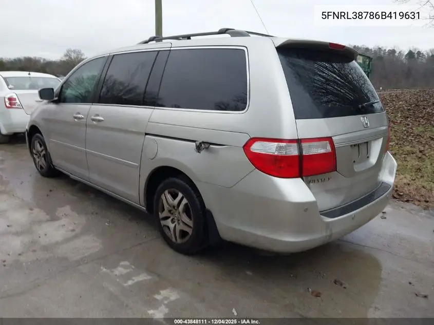 5FNRL38786B419631 2006 Honda Odyssey Ex-L