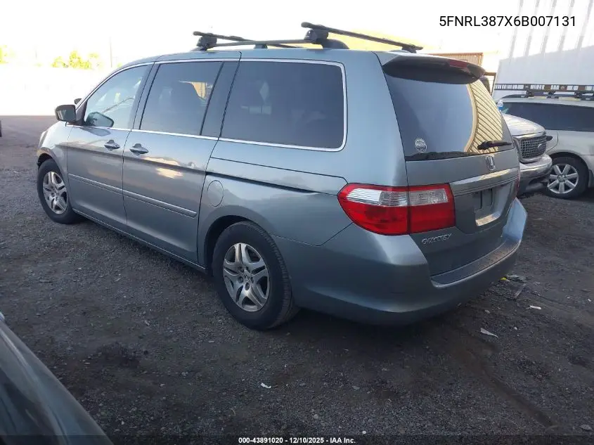 5FNRL387X6B007131 2006 Honda Odyssey Ex-L